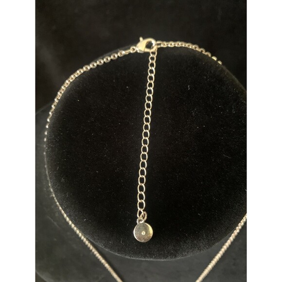 Veronese Signed Tassel Pendant Necklace Adjustable Chain Light Peachy Beige - Picture 5 of 5